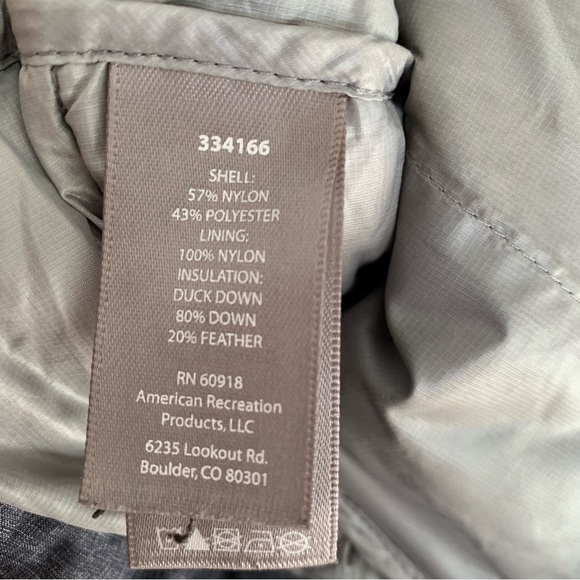 Sierra Designs Gray Woman's DriDown  Jacket Drawstring Hem  Size S - Picture 14 of 15